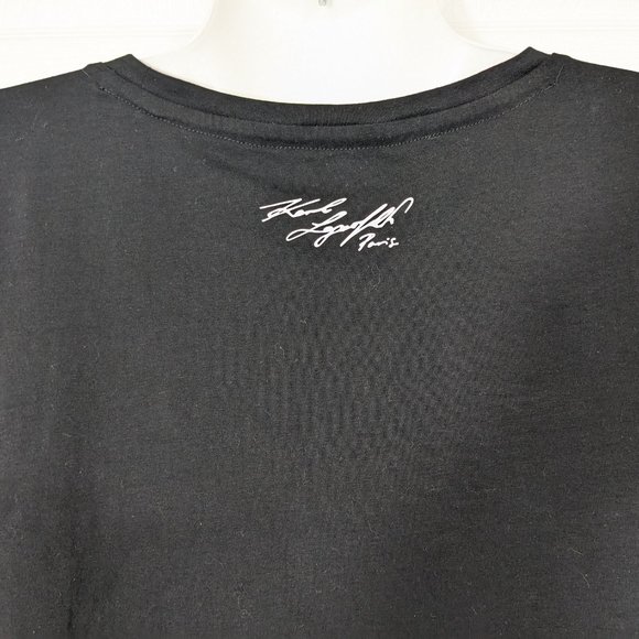 KARL LAGERFELD PARIS Karl & Choupette Sunglasses Graphic T-Shirt - size XL - Picture 7 of 12